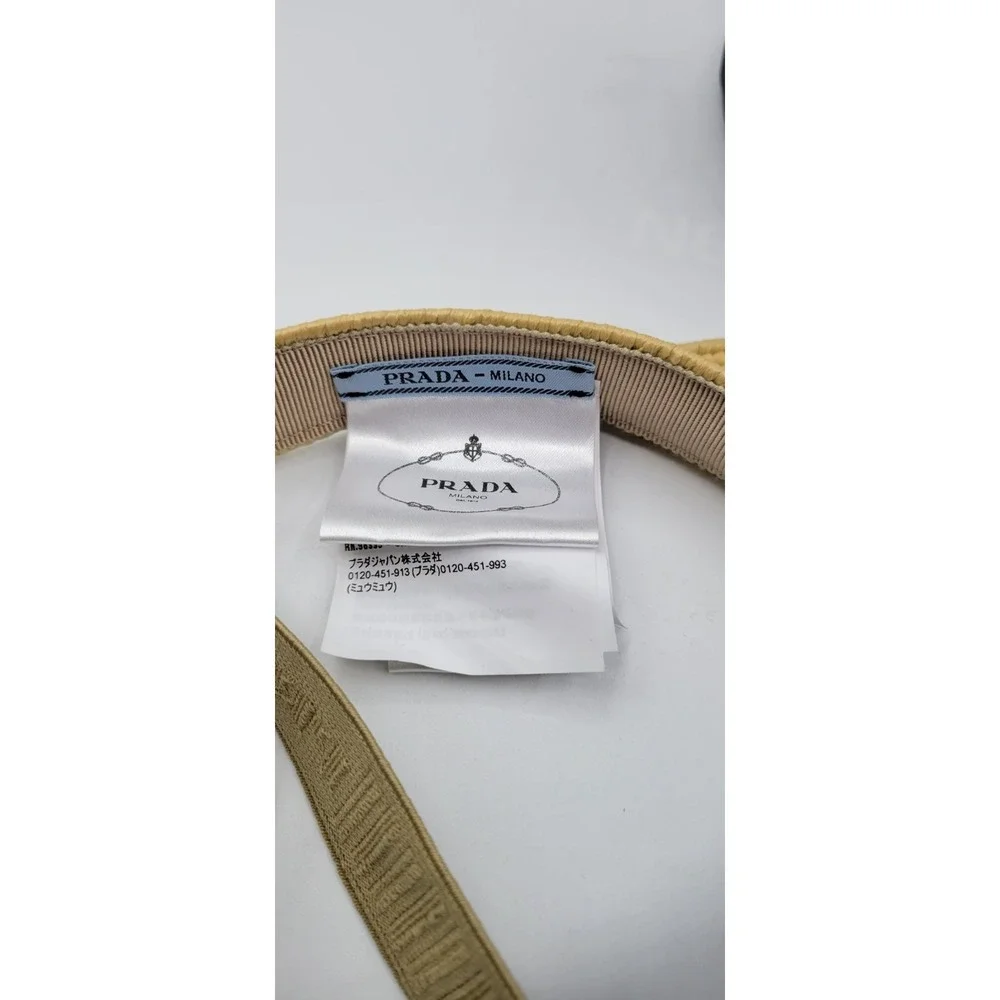 Prada Crochet Visor Hat